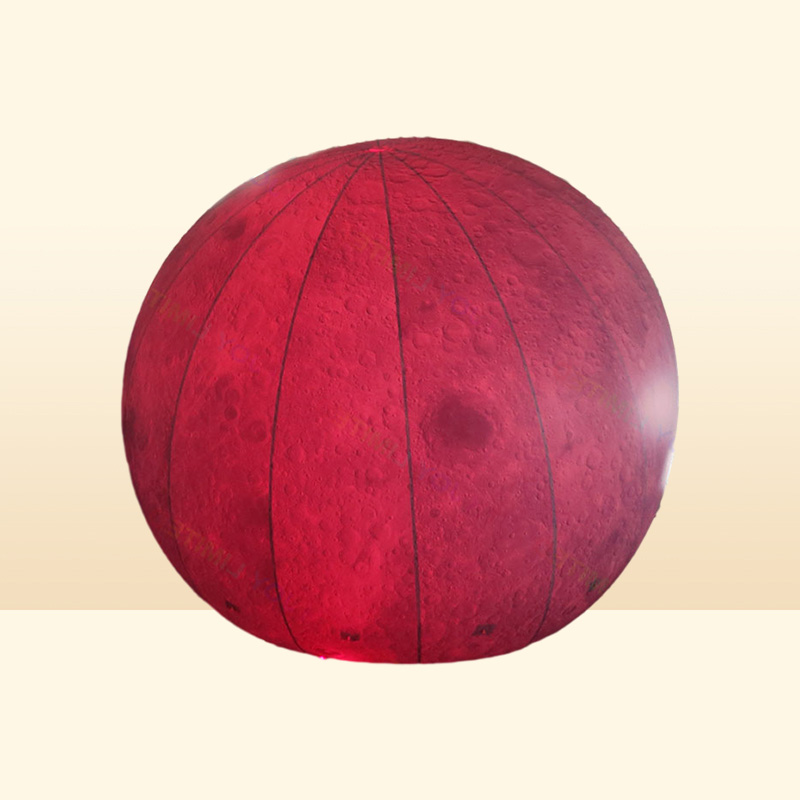 Outdoor Games Activities Party Balloons Giant Inflatable Moon Ball 2m3m4m5m Lighting Planet Inflated Moon with LED Light