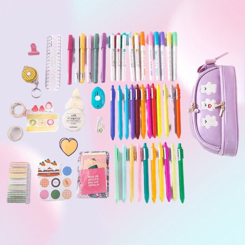 Learning Toys Pencil Case Large Kawaii School Pencil Cases Strawberry Stationery Pen Case For Girls Trousse School Supplies Cute P