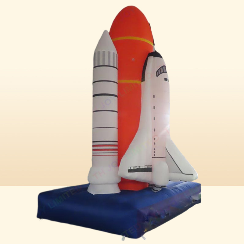 outdoor activities 4m High Giant inflatable spaceship space shuttle Rocket model for advertising