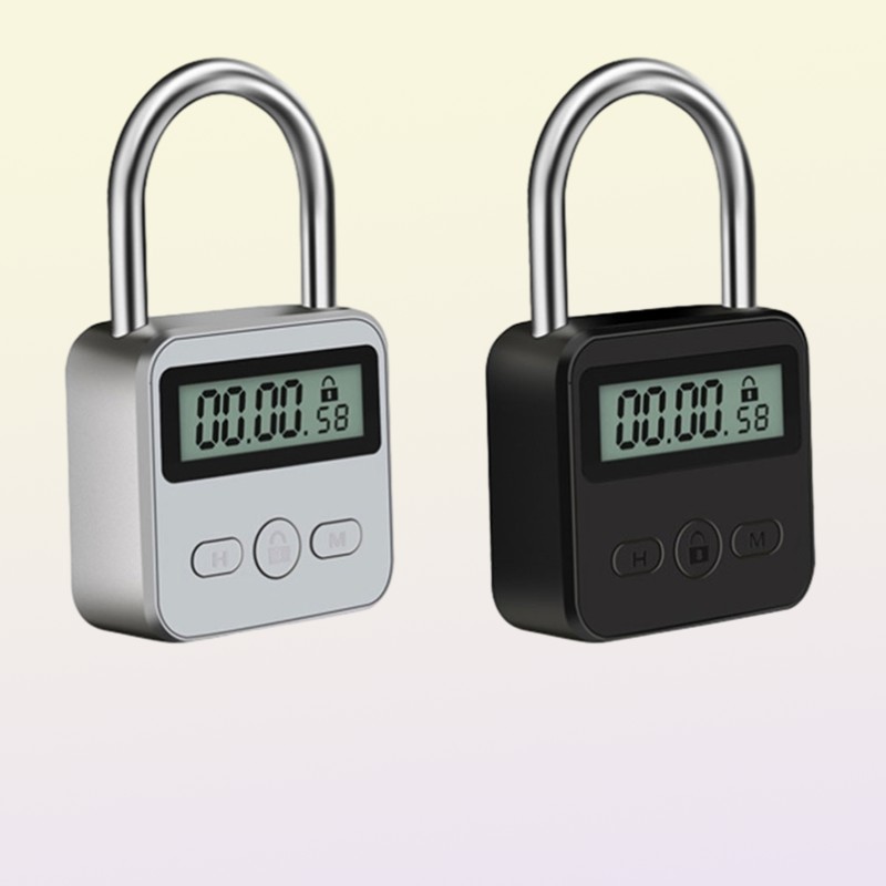 Lock USB LCD Display Metal Micro Electronic Rechargeable Timer Time Out MultiFunction Heavy Duty 2207252319299