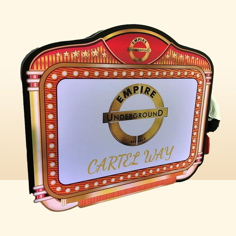 Customized Rechargeable LED Lighted Display Marquee Message Board Bar Wine Bottle Presenter Party Night Club Marquee Light Box 1017025642