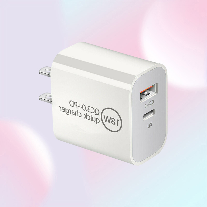 18W Fast USB Charger PD Quick Charge Adapter TYPE C Plug Charging for iPhone 12 11 Pro max without Box4187170