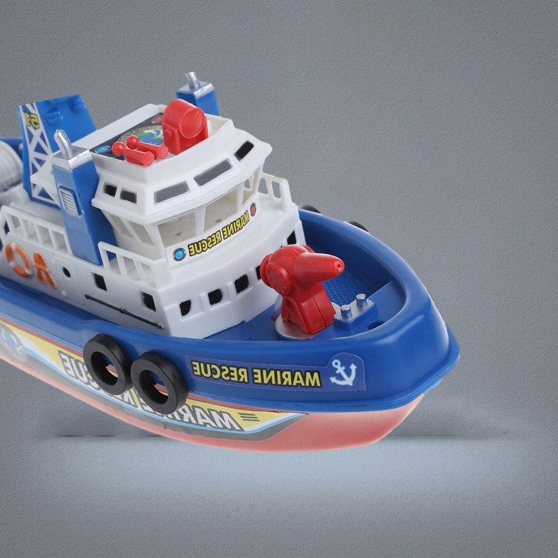 Electric Boat Children Marine Rescue Toys Navigation Warship Toy Birthday Gift 201204