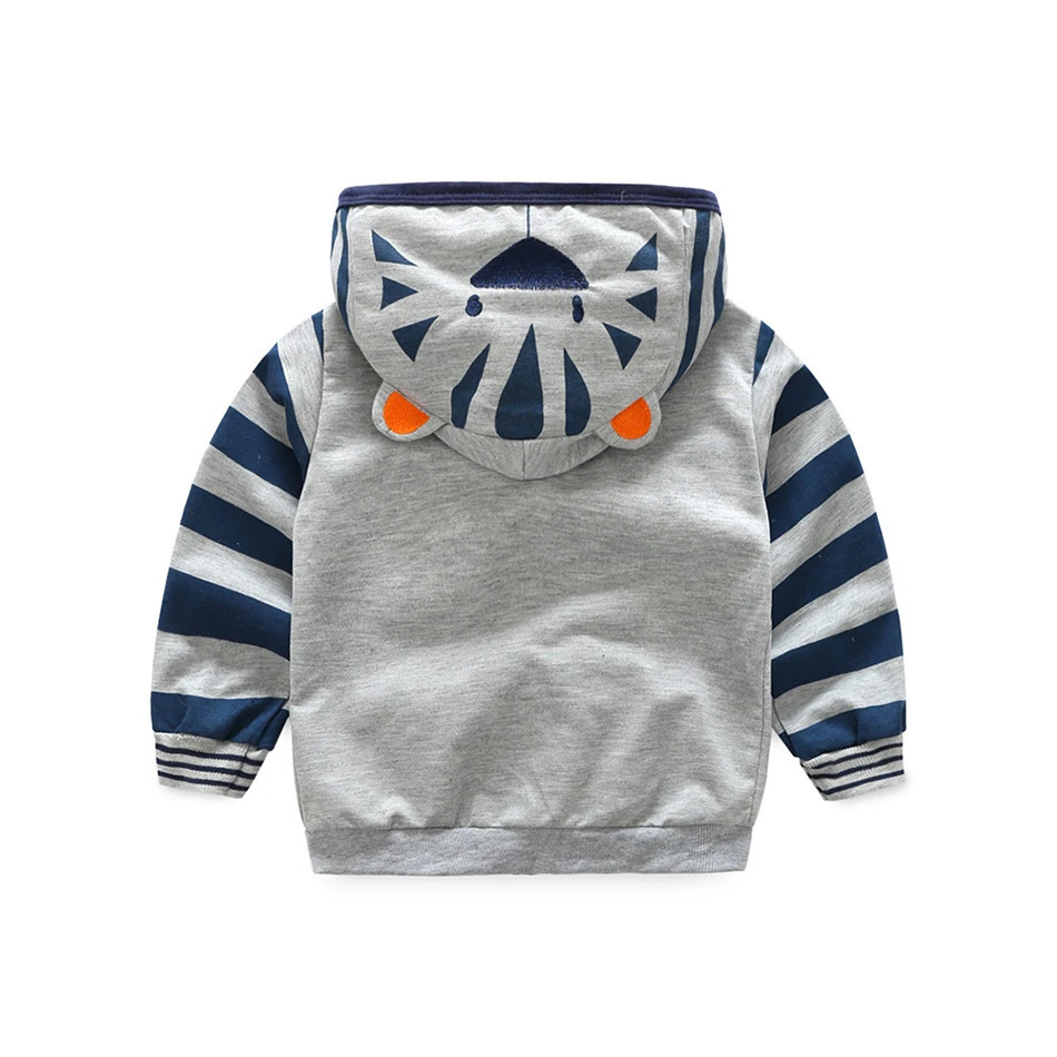 Kids Cartoon Coat Hoodies Tiger Jacket for Boy Girl Fox Animal Ear Hoody Kids Hooded Toddler Autumn Spring 18-6Y JYF 231229