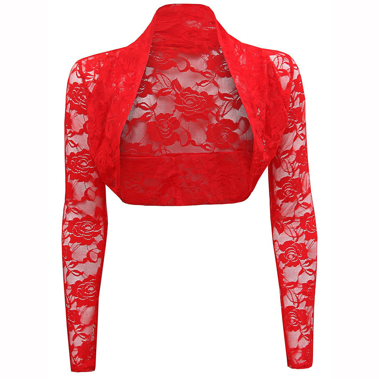 Belle Poque Women Shrug Summer Tops Ladies Long Sleeve Cropped Lace Bolero Formal Evening Party Elegant Slim Clothes Coat 210928