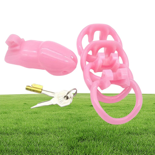 L Size Stealth Lock DeviceCock CageVirginity Lock with 3 Size Penis RingCock RingAdult Game BeltSNA238