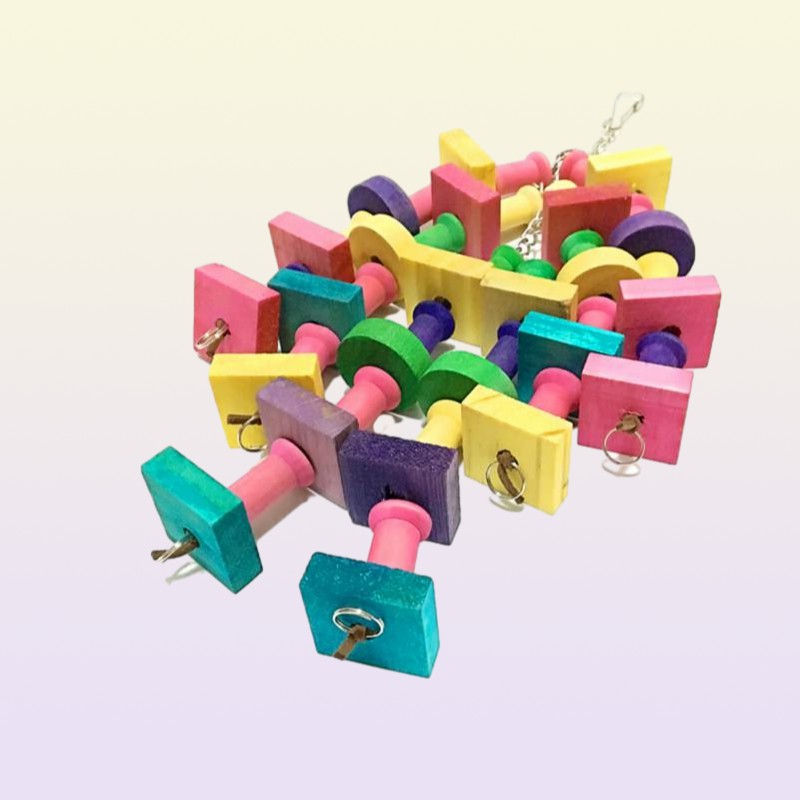 Other Bird Supplies 1pcs Parrot Chewing Toy Blocks Knots Tearing Cage Bite For African Grey Macaws Cockatoos1282388