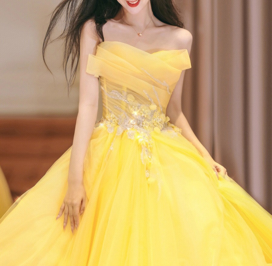 New Arrival Prom Pageant Dress 2024 Stapless Flower Sequin Embroidery Evening Formal Party Gowns Tea Length Vestido De Gala Robe De Soiree