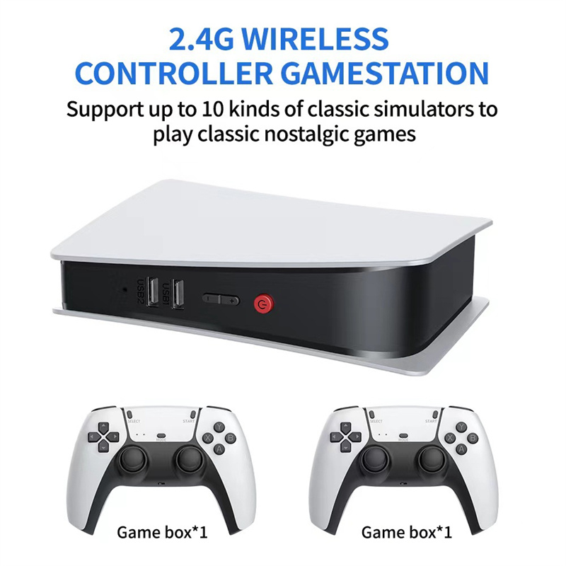 2023 New PS5 M5 Handheld Portable Retro Arcade video games Built in audio Wireless Home Games HDMI ps5 controller console with Gamepad Joystick dh9103