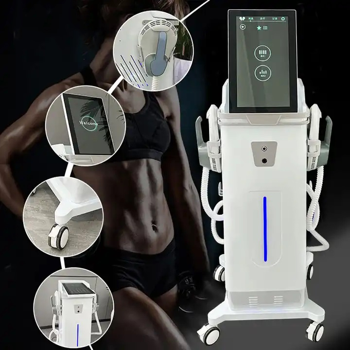 Wholesale 13 Tesla Hi-EMT EMS Sculpting Slimming Machine 4 Handles RF EM Body Slim Muscle Building for Weight Loss