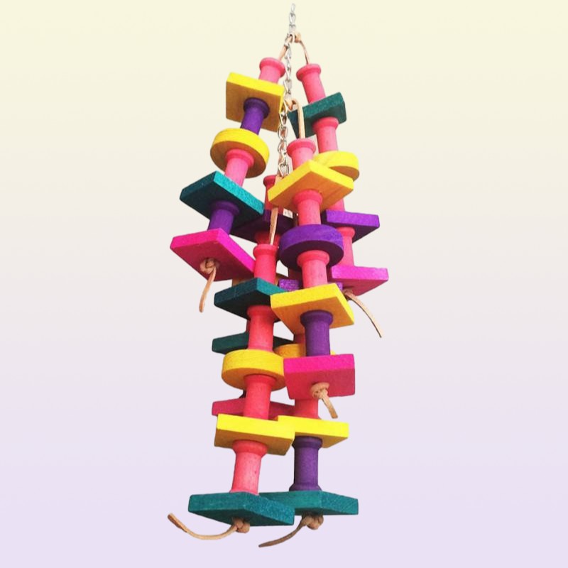 Other Bird Supplies 1pcs Parrot Chewing Toy Blocks Knots Tearing Cage Bite For African Grey Macaws Cockatoos1282388