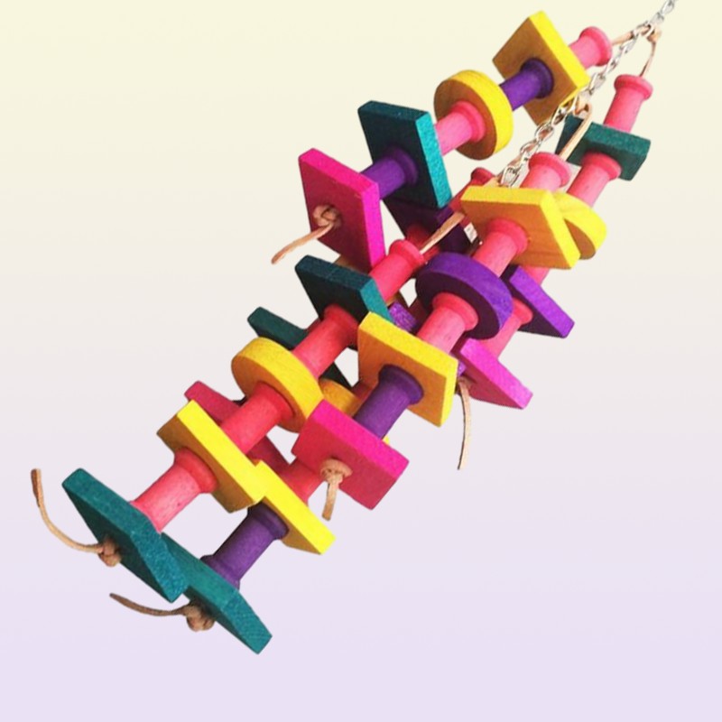 Other Bird Supplies 1pcs Parrot Chewing Toy Blocks Knots Tearing Cage Bite For African Grey Macaws Cockatoos1282388