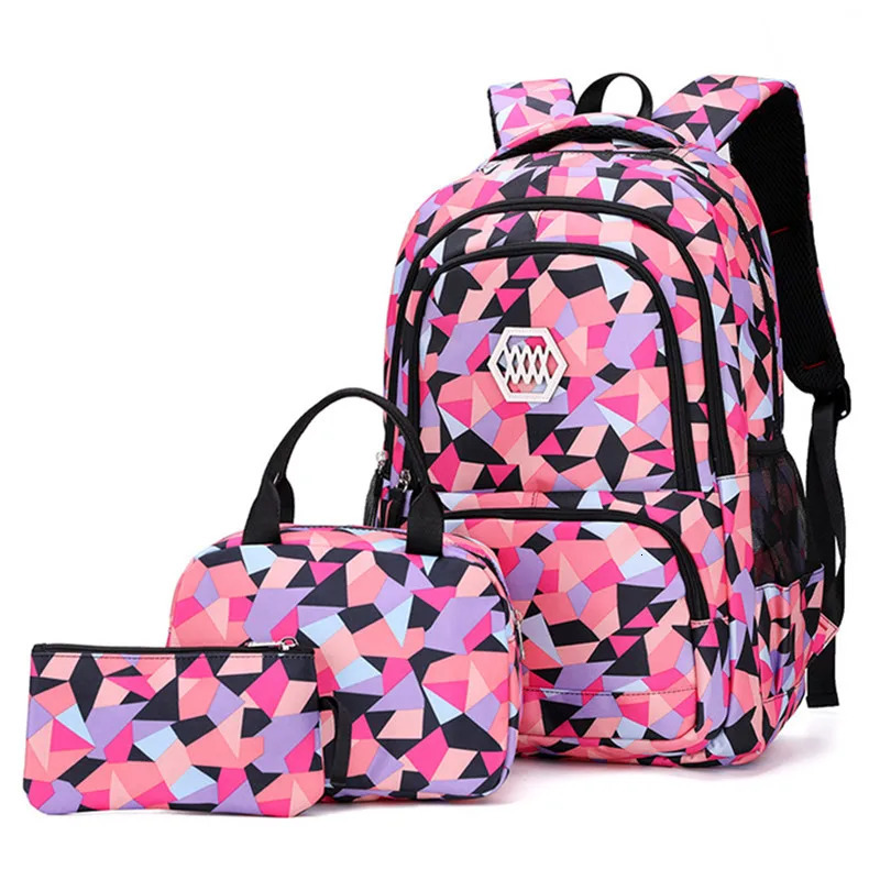 School Bags for Teenagers Girls Schoolbag Large Capacity Boys Printing School Backpack Set Rucksack Bagpack Kids Cute Book Bags 231229