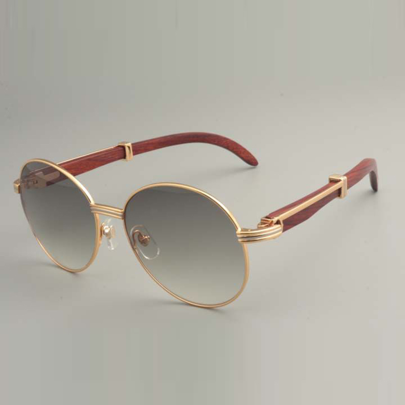 New free shipping round sunglasses 19900692-1 sunglasses retro fashion sun visor natural wooden temple sunglasses