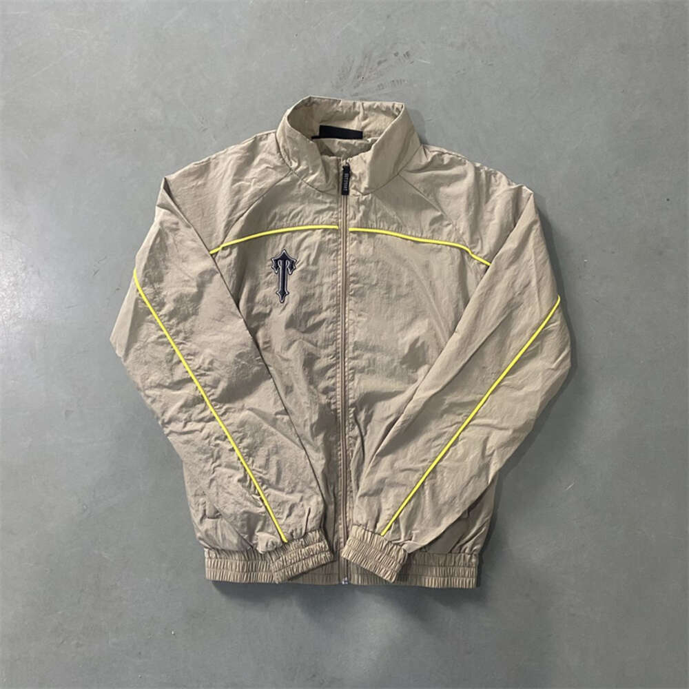 2024 Set High Street Men Fashion Quality Embroidery Sweatshirts Jogging Suit Jacket Zipper Arched Patch Wholesale 49j