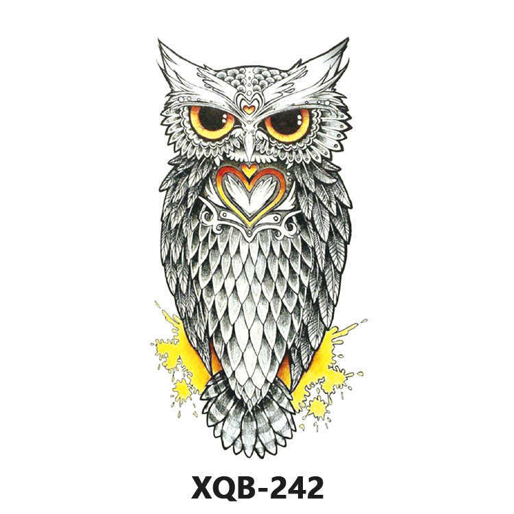 Makeup Tattoo Sticker New Waterproof Animal Black and White Flower Colored Net Red Arm Half Simulation