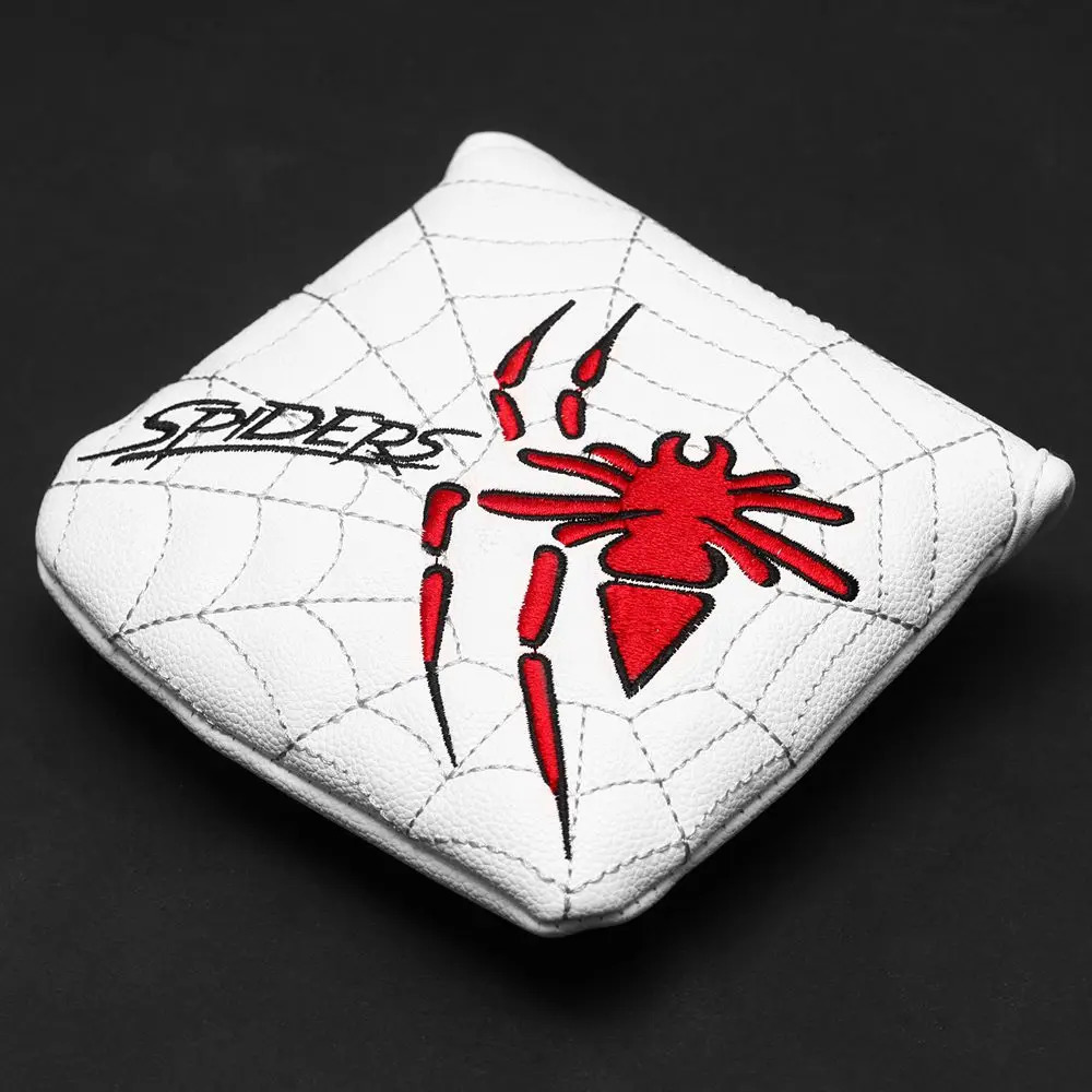 1pc PU Leather with Spider Embroidery Magnet Golf Club Square Mallet Putter Head Cover Headcover for Spider X Copper 231229