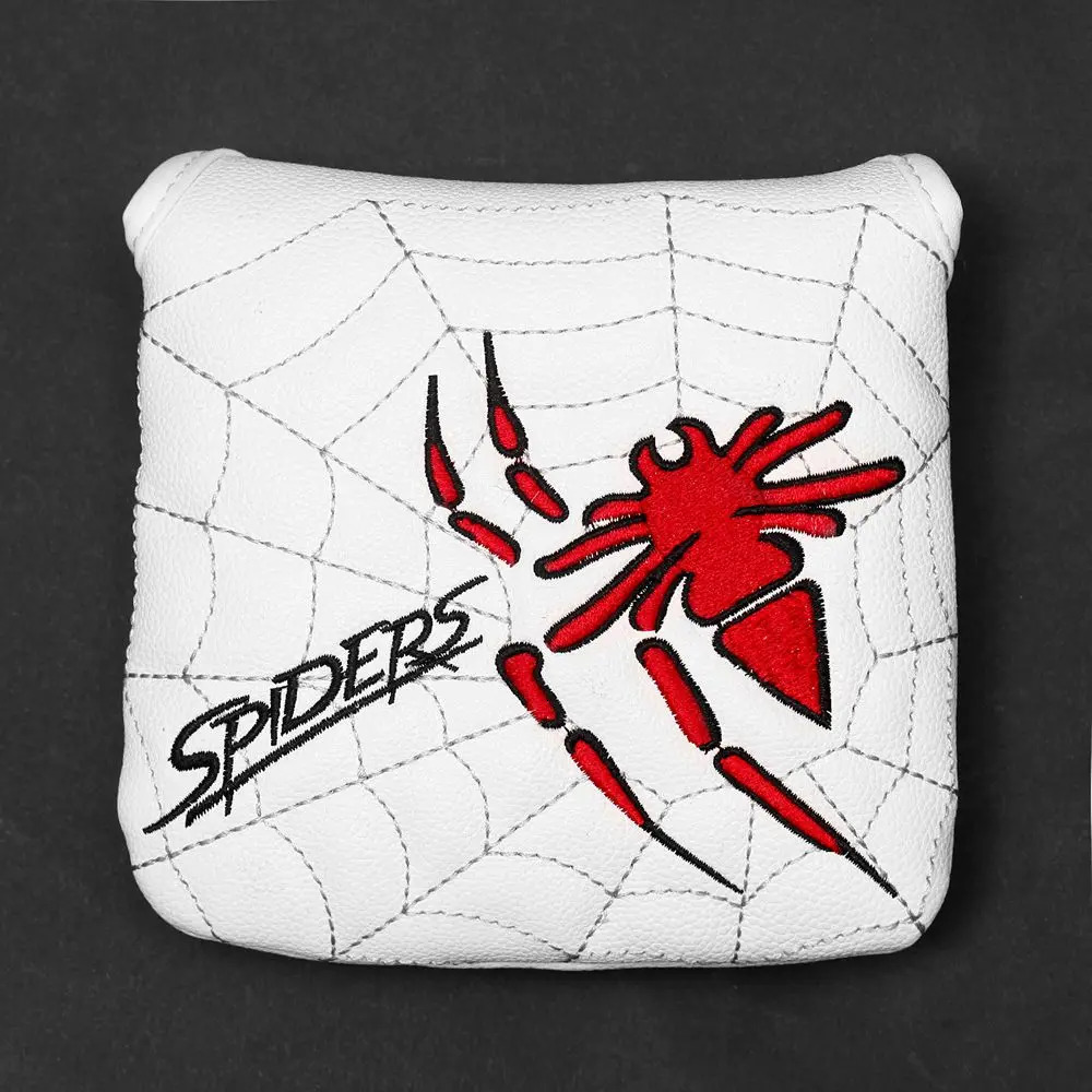 1pc PU Leather with Spider Embroidery Magnet Golf Club Square Mallet Putter Head Cover Headcover for Spider X Copper 231229
