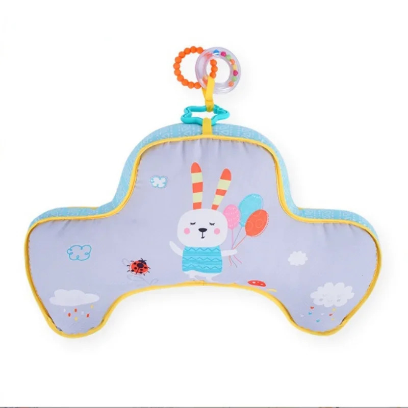 Baby Pillow Tummy Time Toy Lying Pillow High Contrast Double-Sided Sensory Toy born Head-up Training Baby Pillows Gifts 231229