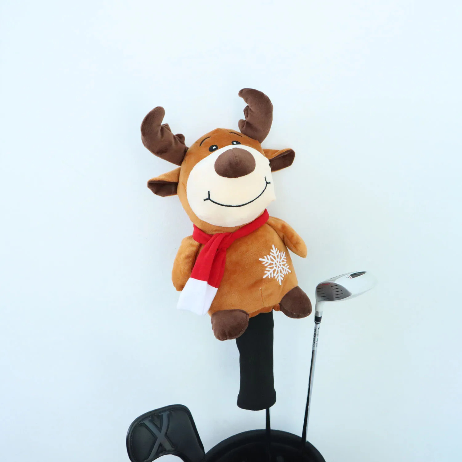 Christmas Series Animal Plush Golf Wood Head Covers Golf Driver 460CC Headcover Protecter Cute Gift Mascot Novelty 231229