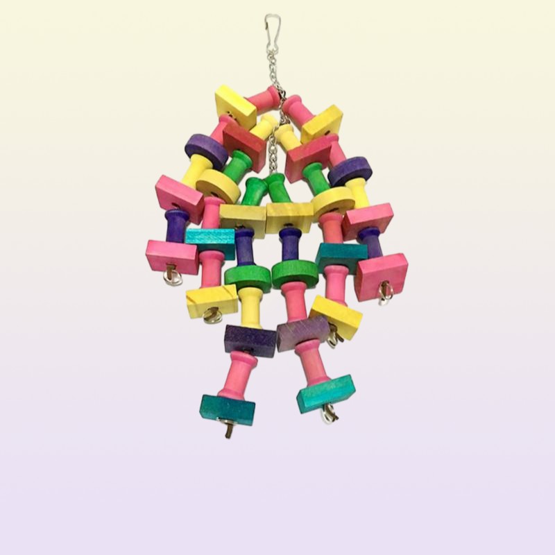 Other Bird Supplies 1pcs Parrot Chewing Toy Blocks Knots Tearing Cage Bite For African Grey Macaws Cockatoos1282388