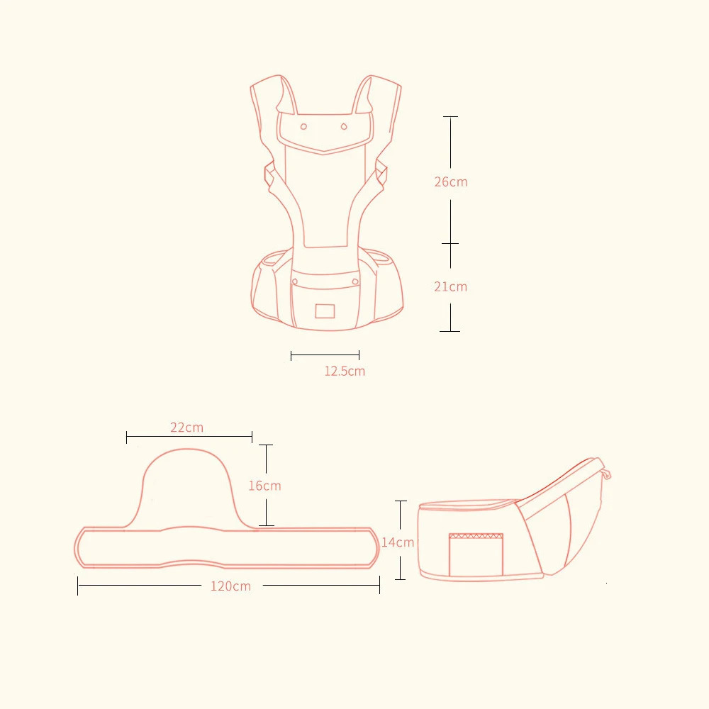 Ergonomic Baby Sling Baby Multifunction Breathable Backpack Kid Carriage Toddler baby Sling Wrap Suspenders 231230