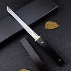 Jefrey Collins Mini Ebony Handle Japanese Fixed Blade Knife Letter opener Outdoor Tanto EDC Hunting Knives