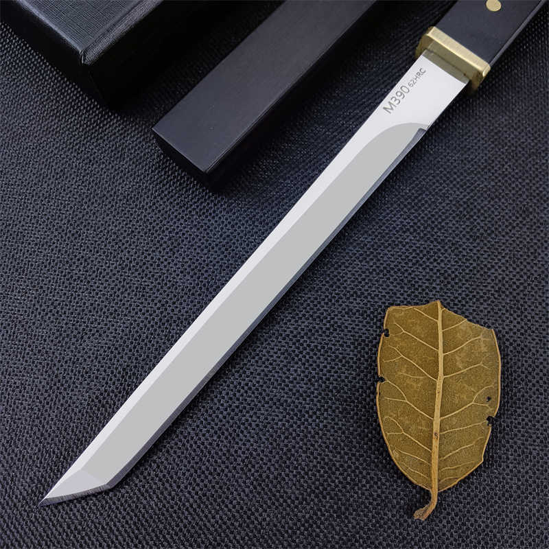 Jefrey Collins Mini Ebony Handle Japanese Fixed Blade Knife Letter opener Outdoor Tanto EDC Hunting Knives
