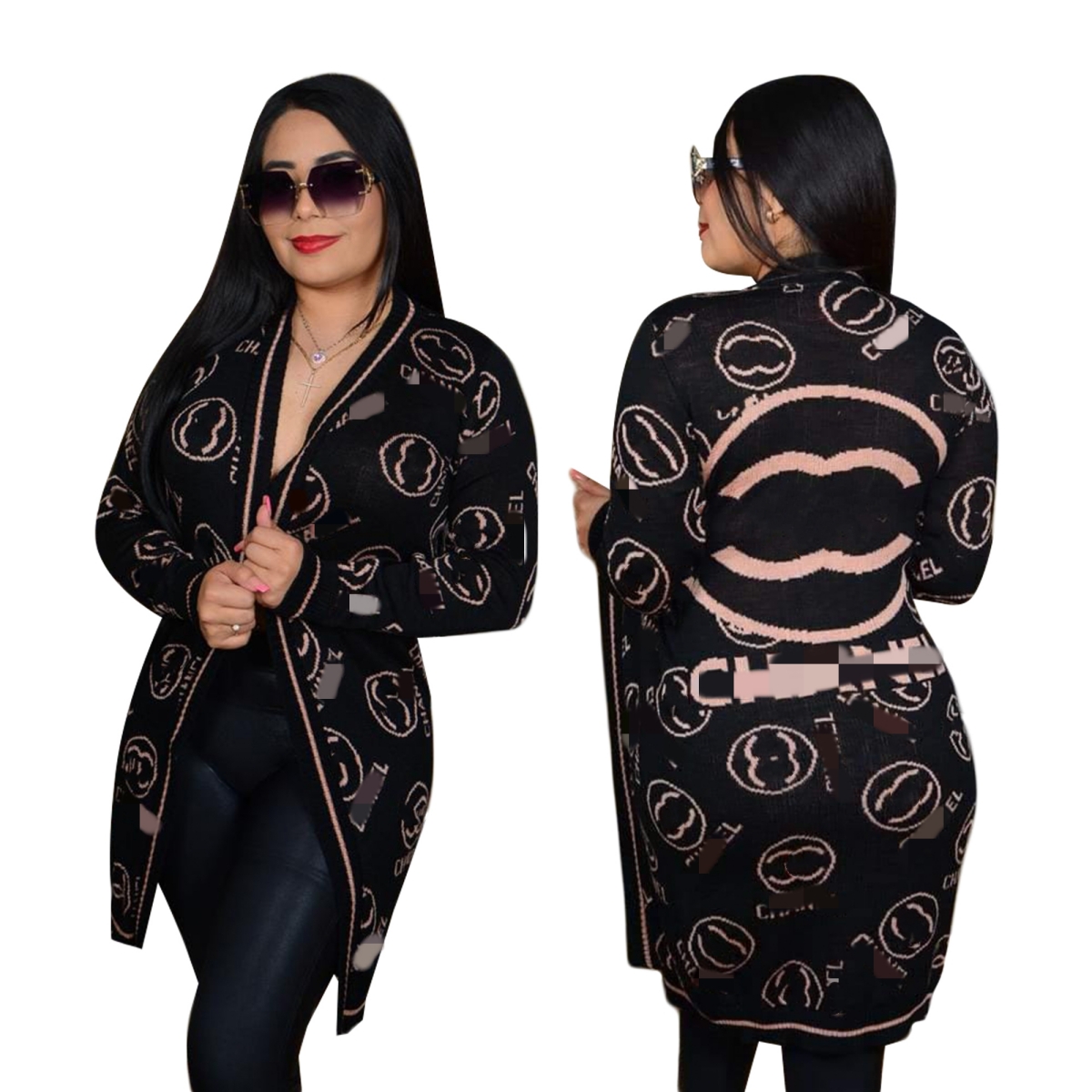 2025 Wool Sweaters Cardigan Women Open Stitch Cardigans Coats Slim Knit Outerwear Free Ship