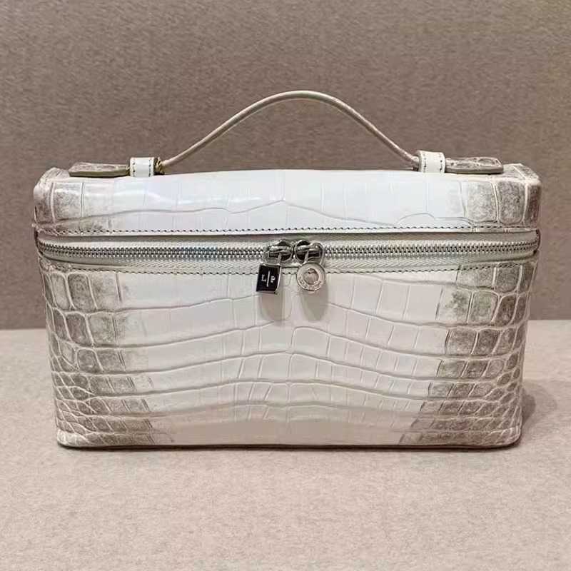 Leather Lunch Box: Litchi Pattern Cowhide Handbag with Insulated Compartment, Simple Shoulder Bag for Women Y260115