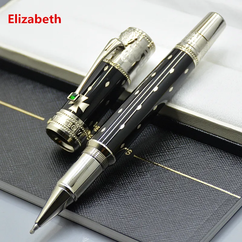 Luxury Designer Pen Wholesale Promotion Limited Edition Elizabeth Roller Ball Business Office Stationery Classic montblanck pen Gel Ink Pens No Box Supply
