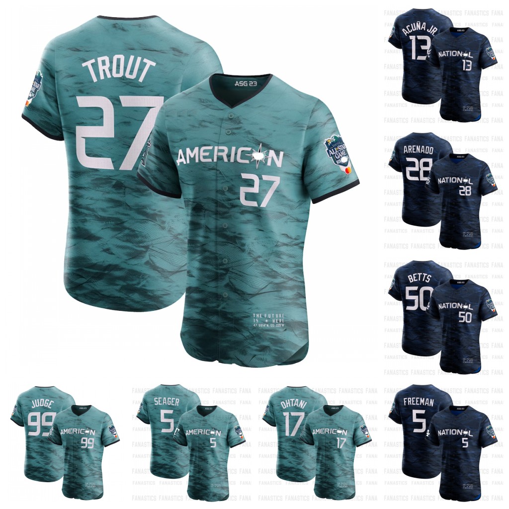 2023 all star baseball Jersey American League National League Jersey Arcia Arenado Arraez Freeman Murphy Betts Acuna Jr. Semien Seager Jung Ohtani Griffey Jr. Trout, Yellow champion mens s-3xl
2023 all star baseball Jersey American League National League Jersey Arcia Arenado Arraez Freeman Murphy Betts Acuna Jr. Semien Seager Jung Ohtani Griffey Jr. Trout, Yellow champion mens s-3xl