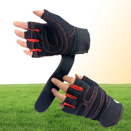 Men Women Half Finger Fitness Gloves Weight Lifting Gloves Protect Wrist Gym Training Fingerless Weightlifting Sport Gloves