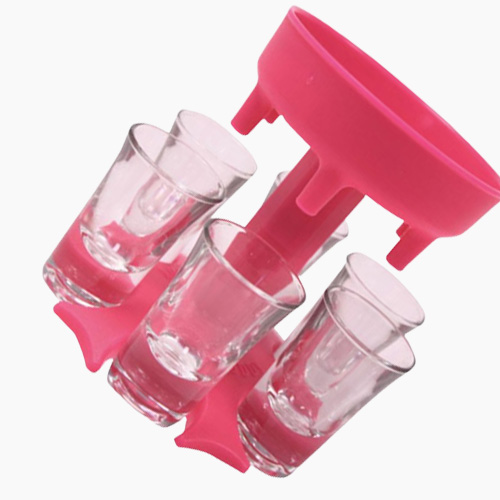 6 S Glass Dispenser Holder Wine Dispenser Carrier Caddy Liquor Dispenser Party Beverage Drinking Games Bar Cocktail Wine Pourer2287959