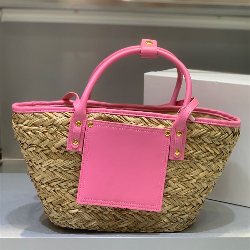 Basket tote bag Le Petit Panier Soli Straw woven tote leather trimmed Shopping Women designer Handbag summer beach Straw bags Shoulder Bag
Basket tote bag Le Petit Panier Soli Straw woven tote leather trimmed Shopping Women designer Handbag summer beach Straw bags Shoulder Bag