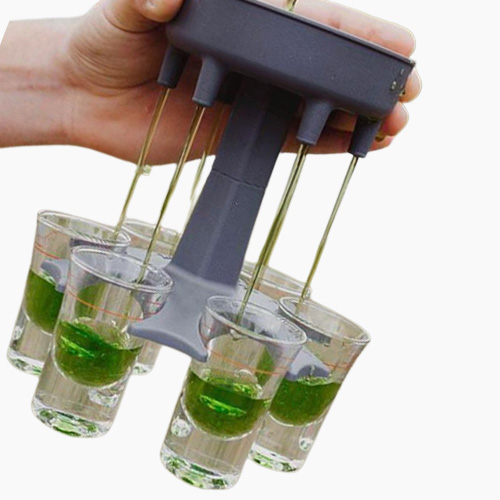 6 S Glass Dispenser Holder Wine Dispenser Carrier Caddy Liquor Dispenser Party Beverage Drinking Games Bar Cocktail Wine Pourer2287959
