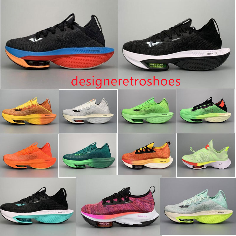 2025 Zoomx Vaporfly Next% Mens Women Running Shoes Tempo Fly Knit Nature Rawdacious Aurora Barely Volt White Black Hyper Jade Pegasus Sneakers
