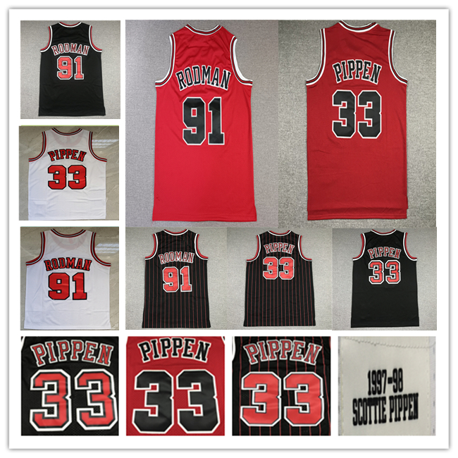 Men Retro Mitchell and Ness Basketball Jerseys Scottie 33 Pippen Dennis 91 Rodman Stitched Vintage Stripe Black Red White Green Blue Color Team Sport Shirts, As pic
Men Retro Mitchell and Ness Basketball Jerseys Scottie 33 Pippen Dennis 91 Rodman Stitched Vintage Stripe Black Red White Green Blue Color Team Sport Shirts, As pic