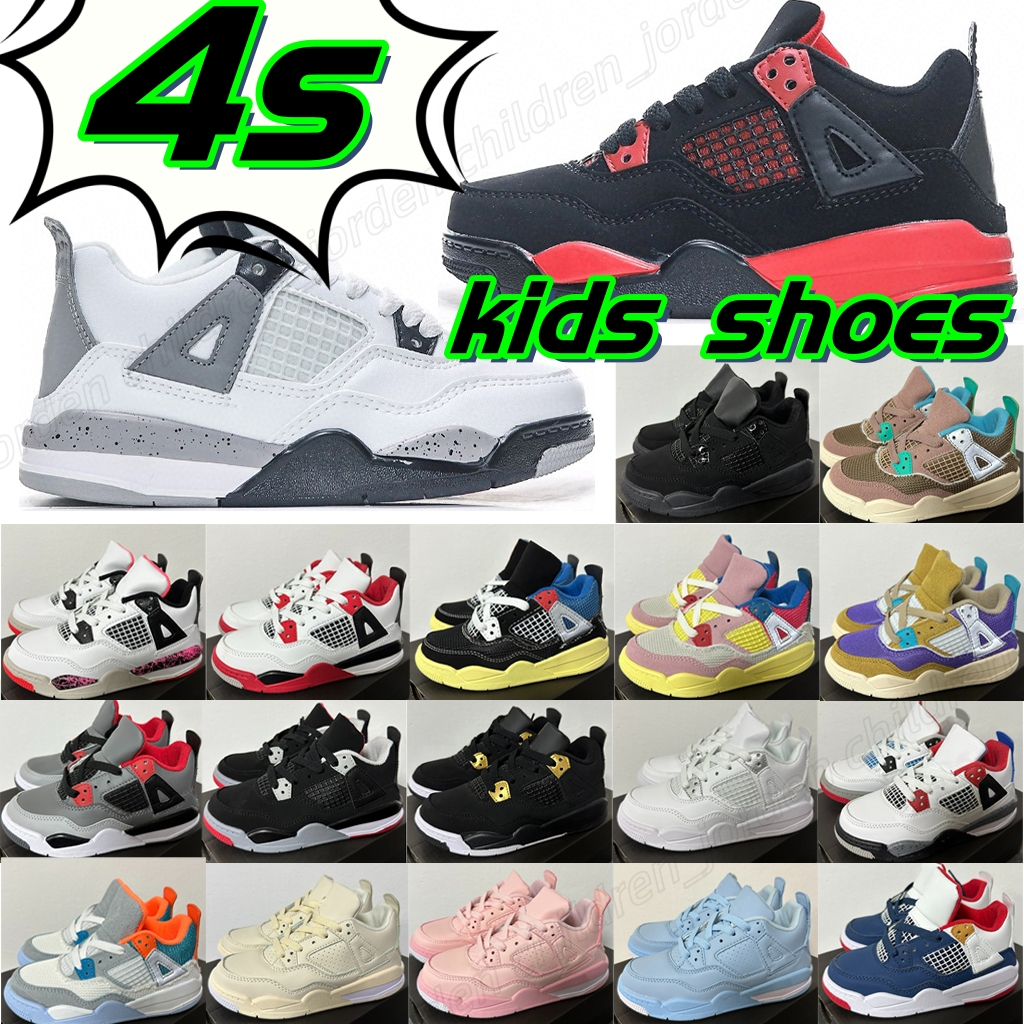Kids shoes kids toddlers Jumpman 4 low Wolf Grey blue black white red children youth 4s Multi basketball Baby infants prom night sneaker
Kids shoes kids toddlers Jumpman 4 low Wolf Grey blue black white red children youth 4s Multi basketball Baby infants prom night sneaker
