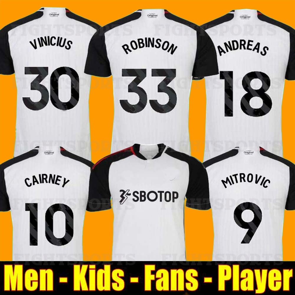 23 24 FULHAM soccer Jersey ANDREAS CAIRNEY MITROVIC ROBINSON football shirt 2023 2024 VINICIUS WILSON Men kids kit set tops, 1995-97 third
23 24 FULHAM soccer Jersey ANDREAS CAIRNEY MITROVIC ROBINSON football shirt 2023 2024 VINICIUS WILSON Men kids kit set tops, 1995-97 third