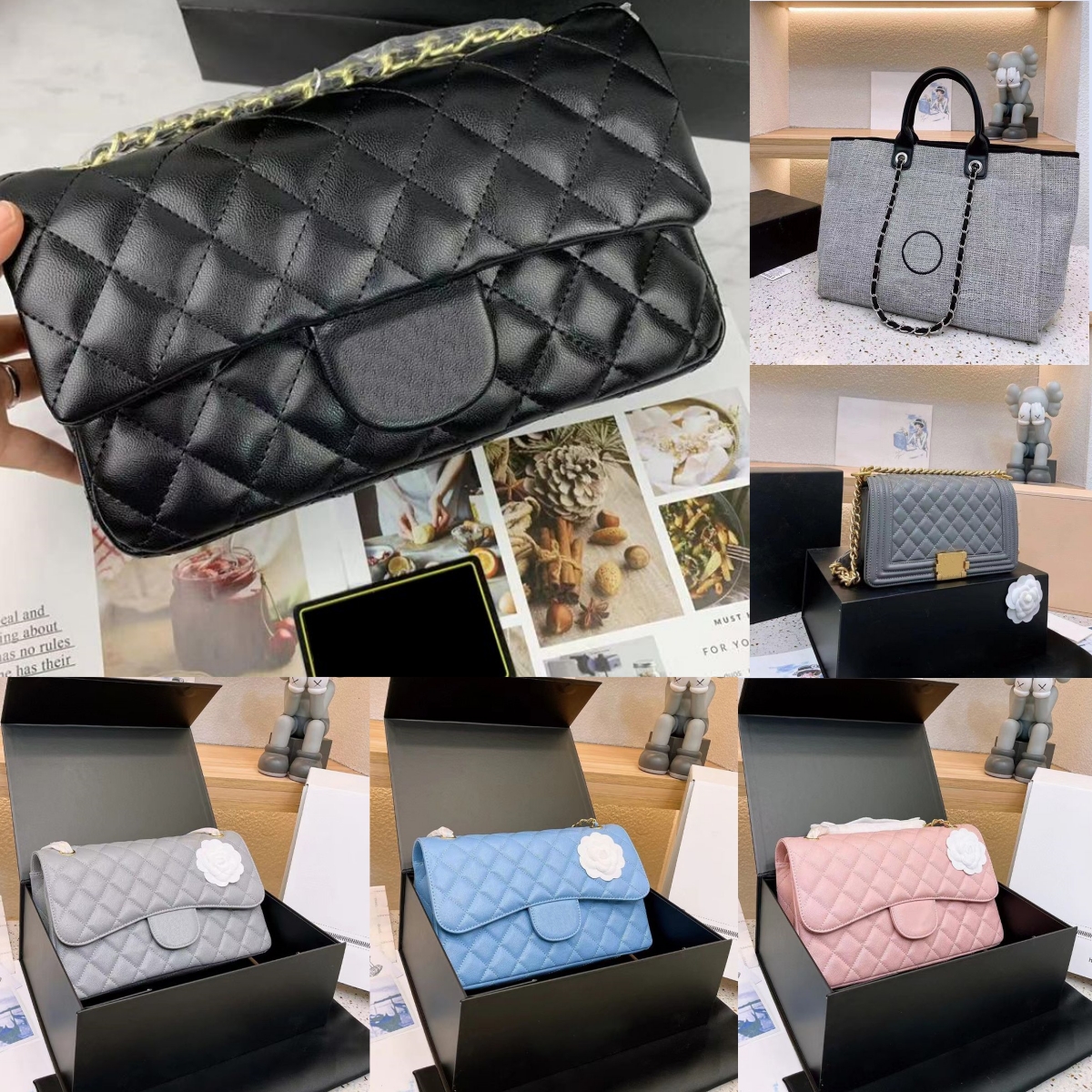 Luxury Handbags Designer Cross body Women Shoulder Bags Chain Counter Quality Tote Bag cf Handbag le boy Purses Envelope Messenger Evening bag Fashion Clutch Wallet, 12
Luxury Handbags Designer Cross body Women Shoulder Bags Chain Counter Quality Tote Bag cf Handbag le boy Purses Envelope Messenger Evening bag Fashion Clutch Wallet, 12