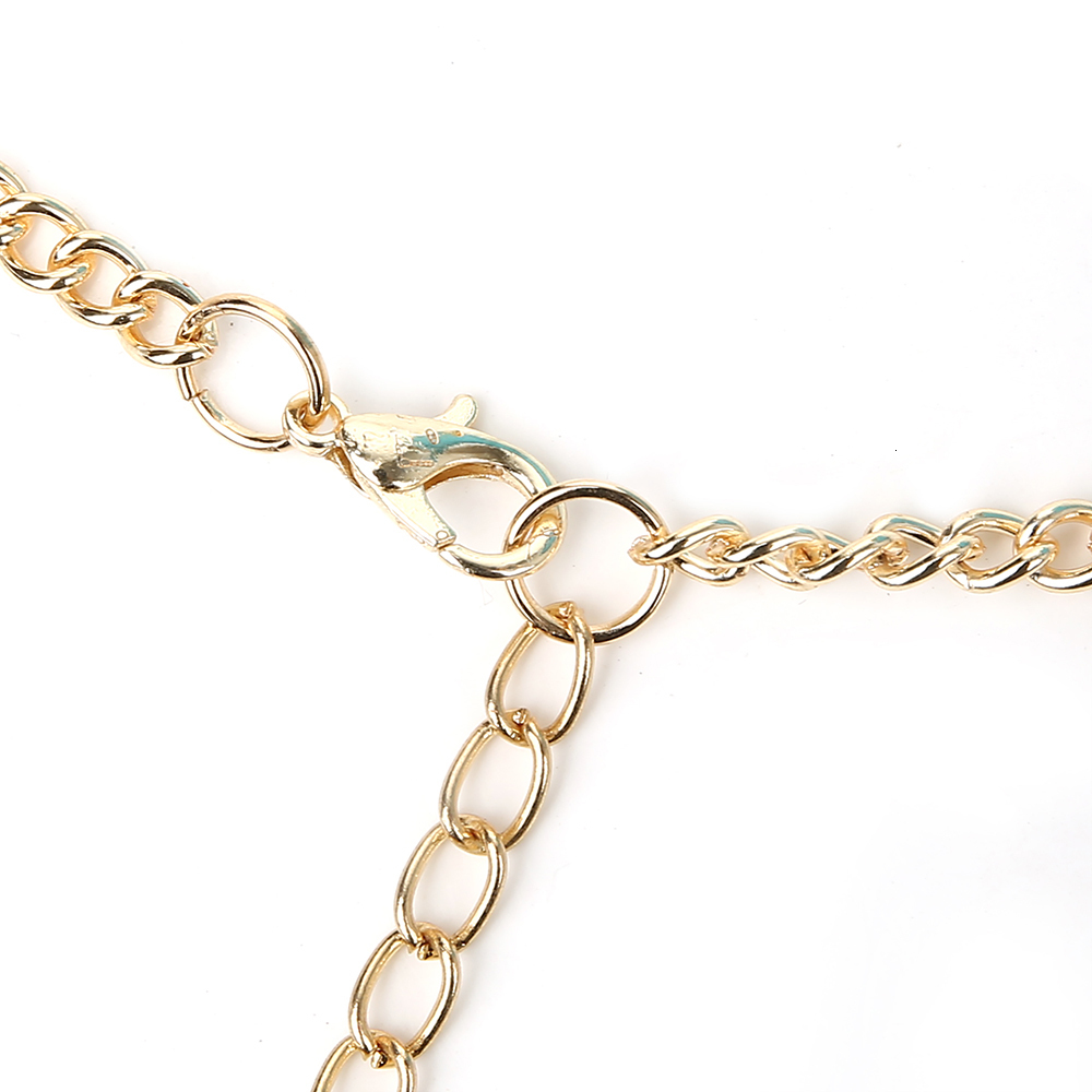 Other Fashion Accessories Acrylic Decoration Halter Bra For Women's Sexy Chest Chain Gothic Backless Body Chain Fashion Nightclub DJ Body Chain J