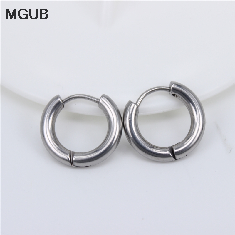 Hoop Huggie 3mm width round wire Small exquisite hoop earrings 15mm 20mm 25mm 30mm outer diameter Boys and girls No fading LH667 230701