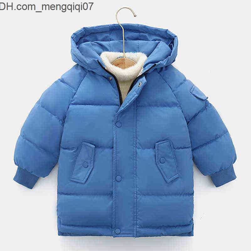 Coat Kids Down Coats for Boys Autumn Hooded Children Jackets For Girls Candy Color Warm 4-12 Years Outerwear Clothes 220110 Z230701
