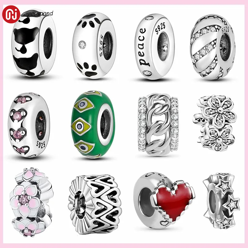 925 silver beads charms fit pandora charm Bracelet Cat Paw Spacer Heart Flower Stopper charm set
925 silver beads charms fit pandora charm Bracelet Cat Paw Spacer Heart Flower Stopper charm set