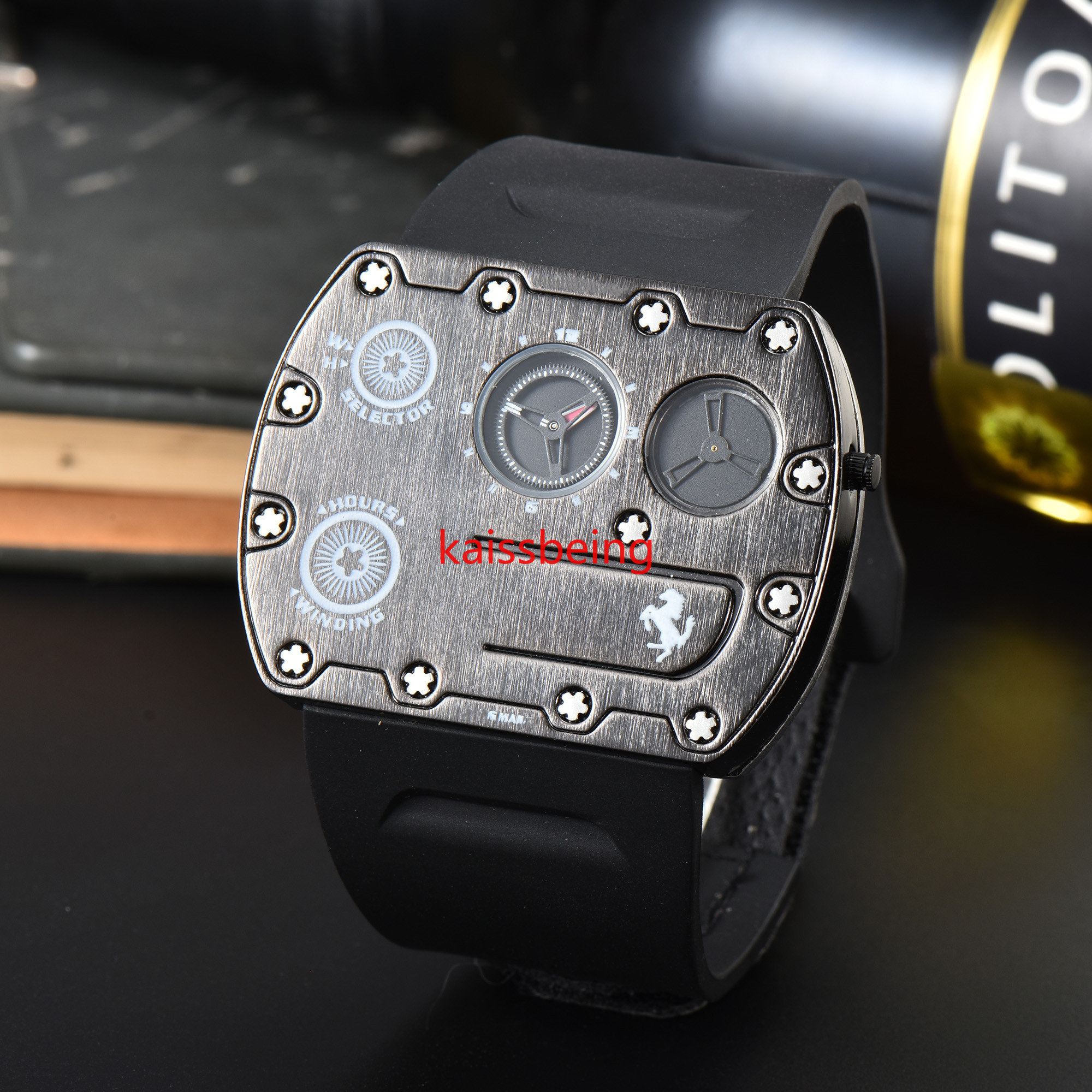 2023 new Luxury Original Brand Stylish Watches for Men Square Classic Quartz Mov Automatic Date Chronograph 3A Clocks Special Edition