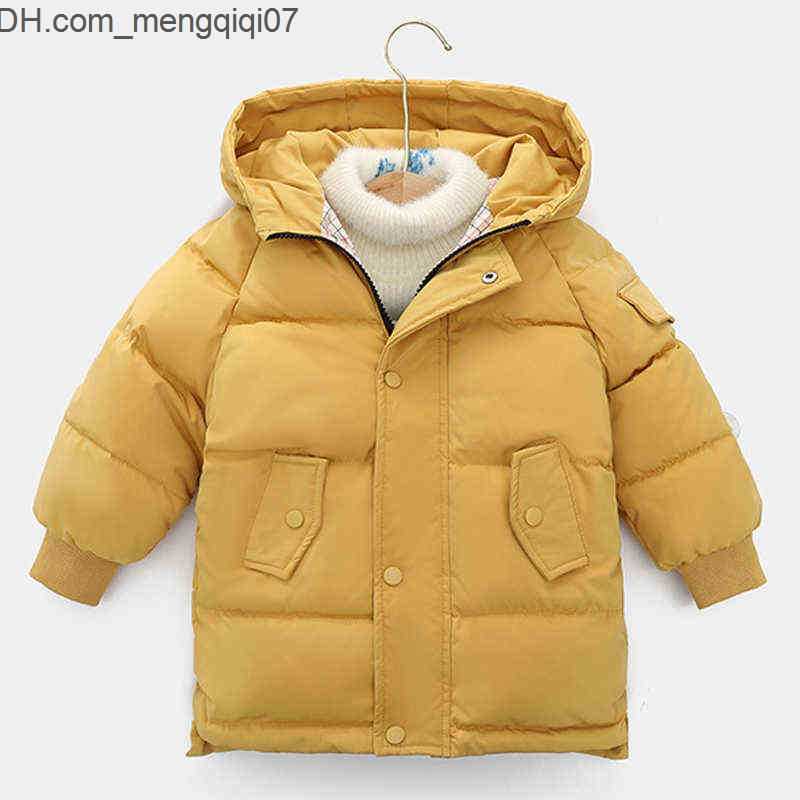Coat Kids Down Coats for Boys Autumn Hooded Children Jackets For Girls Candy Color Warm 4-12 Years Outerwear Clothes 220110 Z230701