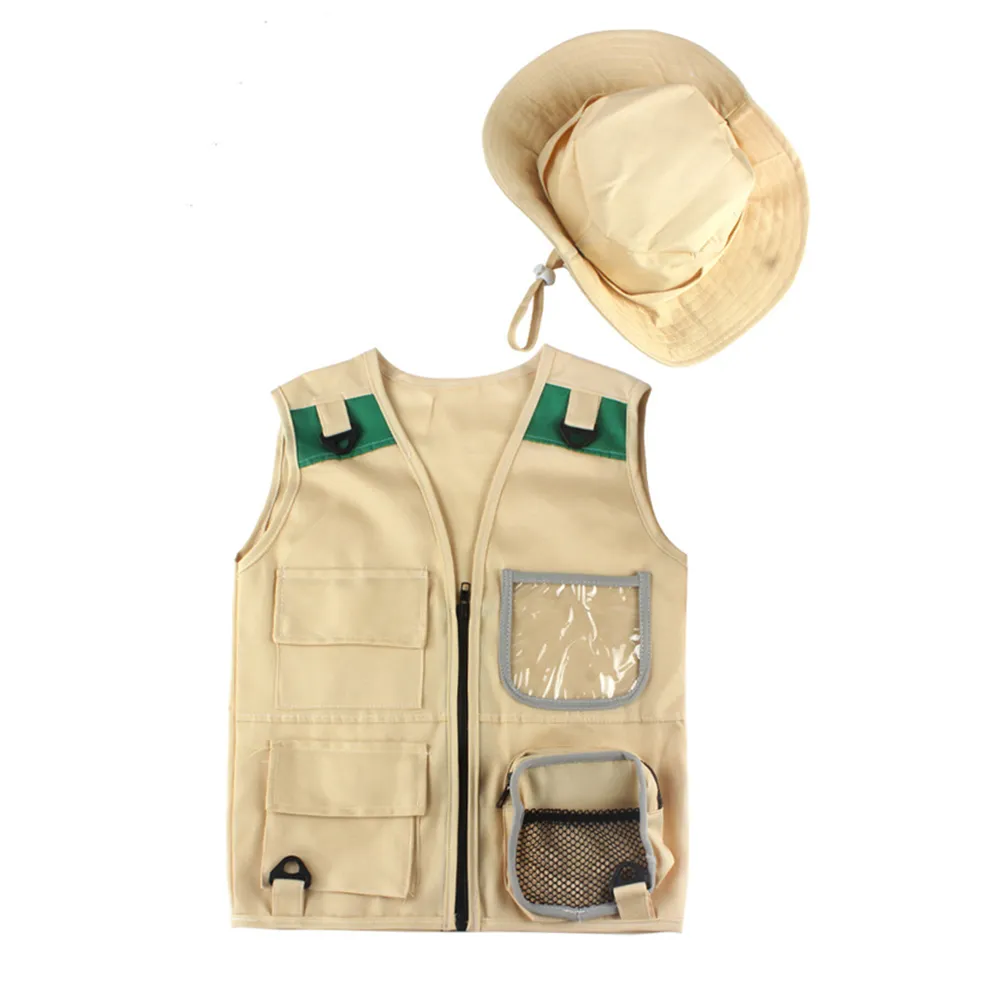 Early Educational Kids Adventure Outdoor Explorer Kit with Safari Vest, Insect Box, Hat Binoculars - Perfect for fun Camping Hiking