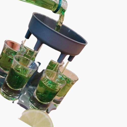 6 S Glass Dispenser Holder Wine Dispenser Carrier Caddy Liquor Dispenser Party Beverage Drinking Games Bar Cocktail Wine Pourer2287959