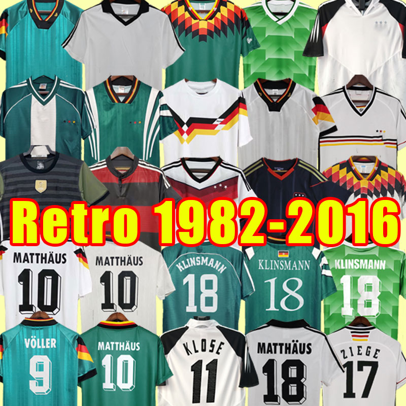 Germany mens Retro Soccer Jersey home away KLINSMANN Matthias football shirts KALKBRENNER Littbarski BALLACK 1982 1988 1992 1994 1996 1998 2002 2004 2010 14 88 98 94
Germany mens Retro Soccer Jersey home away KLINSMANN Matthias football shirts KALKBRENNER Littbarski BALLACK 1982 1988 1992 1994 1996 1998 2002 2004 2010 14 88 98 94